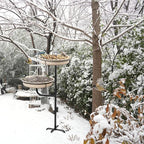 Freestanding Birdbaths Bowl Outdoor, Free Standing Garden Bird Bath Bird Feeder - Image 5