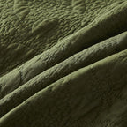 Brandream Queen Size Quilt Set Cotton Green Quilts Luxury Farmhouse Bedding Set - Image 7
