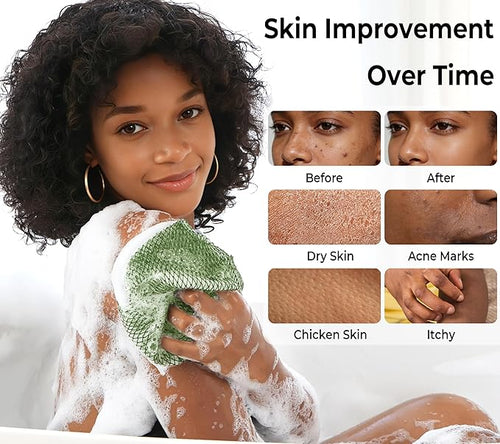 African Net Sponge Authentic -2 Pieces Exfoliating Scrubber - Image 2