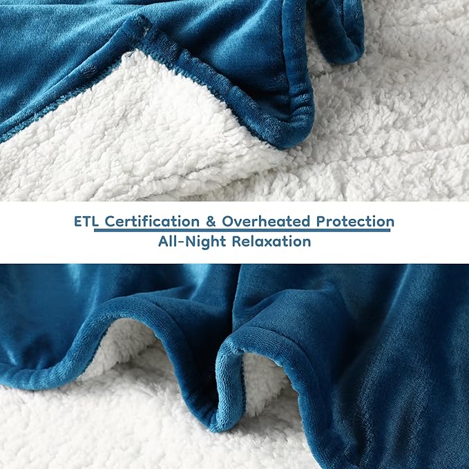 LaffyLo Electric Heated Blanket Full Size 72 x 84, Fast Heating Blanket - Image 7