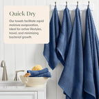 Springtree Home 100% Cotton Bath Towel Set | 6 Piece Set | Absorbent & - Image 3