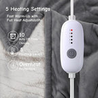 Electric Blanket Full Size 72"x84", Ultra-Soft Flannel Sherpa - Image 2