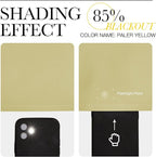 NICETOWN Paler Yellow Blackout Curtains - Image 7