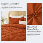 BEDELITE Burnt Orange Twin Comforter Set - Image 4