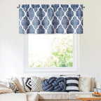 Beauoop Kitchen Cafe Valance Moroccan Tiles Print - Image 2