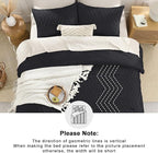 Andency Black Comforter Full Size, Boho Soft Fluffy Warm Lightweight Bedding - Image 5