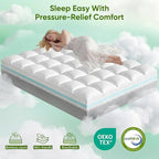 5 Inch California King Mattress Topper, Memory Foam Mattress Toppers -2.5" Gel - Image 7