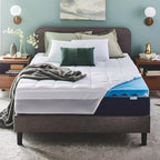 Sleep Innovations Dual Layer 4 Inch Memory Foam Mattress Topper, Full Size by SleepInnovations