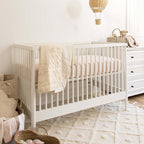 Burt's Bees Baby Essential Organic Cotton Fitted Crib Sheet, Breathable - Image 4