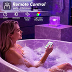 Rechargeable Shower Light No Wiring, 16 Color Changeable Ocean Wave Projector - Image 3