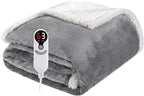 Electric Heated Blanket Throw Size 50"x60", Soft Flannel by Soypipo