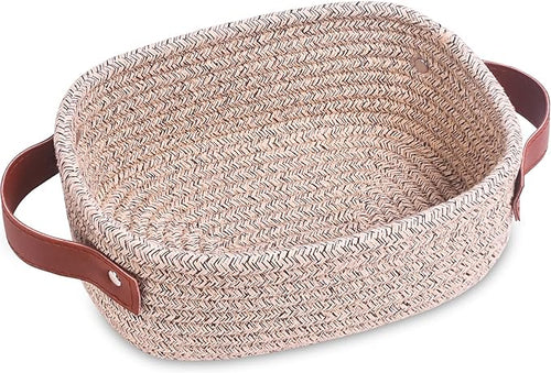 ABenkle Small Storage Basket, Mini Rope Woven Baskets, Cute Shelf Closet by ABenkle