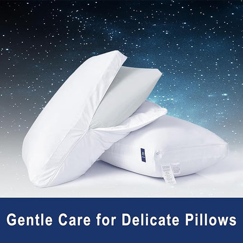 ACCURATEX Fluffy Pillow Cover, 100% Cotton Shell Filled - Image 2