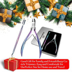 Cuticle Trimmer 3/4 Jaw Extremely Sharp Cuticle Nippers Scissors Stainless - Image 7