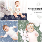 Baby Crib Sheets for Boys and Girls, 3 Pack Fitted Toddler Bed Sheets Neutral - Image 6