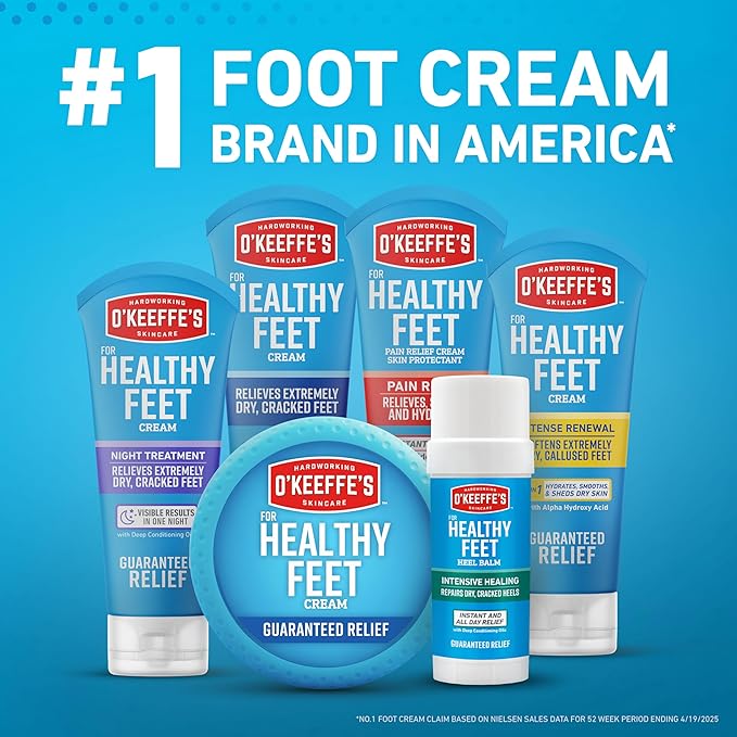 O'Keeffe's for Healthy Feet Foot Cream - 3 oz Tube - Guaranteed Relief for - Image 5