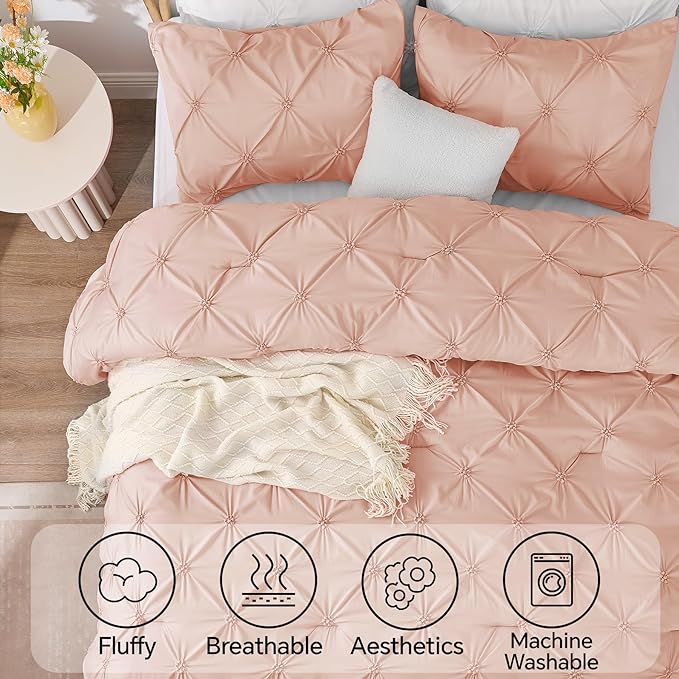 BEDELITE Dusty Pink Twin Comforter Set - Image 5