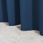 NICETOWN Moroccan Blue Room Darkening Curtains 90 inch Length - Image 6