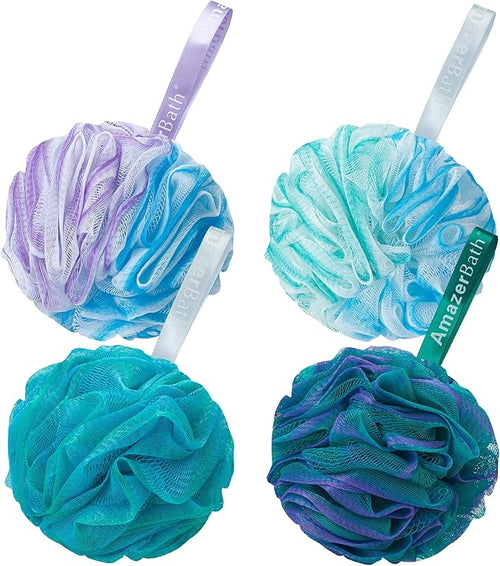AmazerBath Loofah Sponge 75g/Piece, Exfoliating Bath Sponge Body Scrubber by AmazerBath
