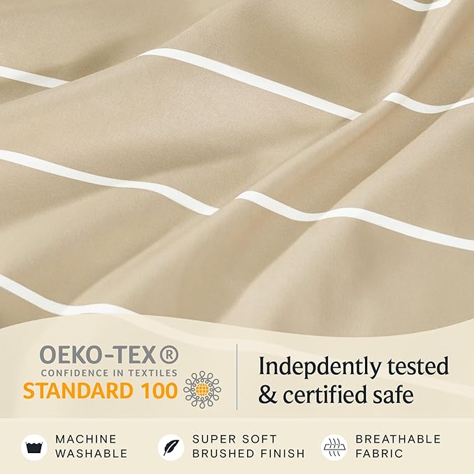 LuxClub 4 PC Queen Size Sheet Set, Breathable Luxury Bed Sheets, Deep Pockets - Image 6
