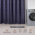 Amazon Basics Jacquard 2-Piece 100% Blackout Curtains, Living Room and Bedroom - Image 6