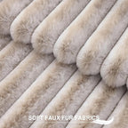 Pallene Faux Fur Plush Throw Pillow Covers 22x22 Set of 2, Luxury Soft Fluffy - Image 2