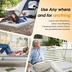 CYMULA Camping Cot Mattress 2in Memory Foam Sleeping Pad, Soft Warm Non-Slip - Image 6