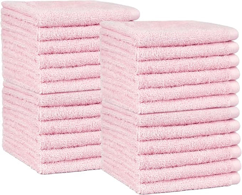 Amazon Basics Highly Absorbent, Fast Drying 100% Cotton Washcloths by AmazonBasics