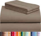 LuxClub 4 PC Queen Sheet Set, Breathable Luxury Bed Sheets, Deep Pockets 18" by LuxClub
