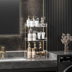Akinbas 3 Tier Bathroom Organizer Countertop Makeup Perfume Tray Skincare - Image 2