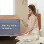 Sunflower Queen Fitted Sheet, 1-Piece Extra Deep Pocket Fitted Bottom Sheet 22" - Image 2