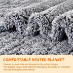 Heated Blanket Heated Throw, Electric Blanket 50"x60" Heating Blanket - Image 4