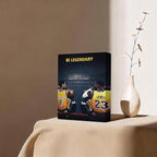 Kobe Bryant and LeBron James Canvas Wall Art Print Poster, Be Legendary - Image 2