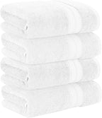 Modern Threads 4-Pack SpunLoft Bath Towel White 30x54 - Image 3