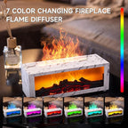 TMEHM Fireplace Flame Air Diffuser Humidifier, 7 Colors Aromatherapy Essential - Image 5