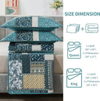BEDIFANY Cotton King Size Quilt Set, Lightweight Bedspread King Size Coverlet - Image 6