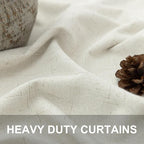 Pitalk Natural Linen Blackout Curtains - Image 3