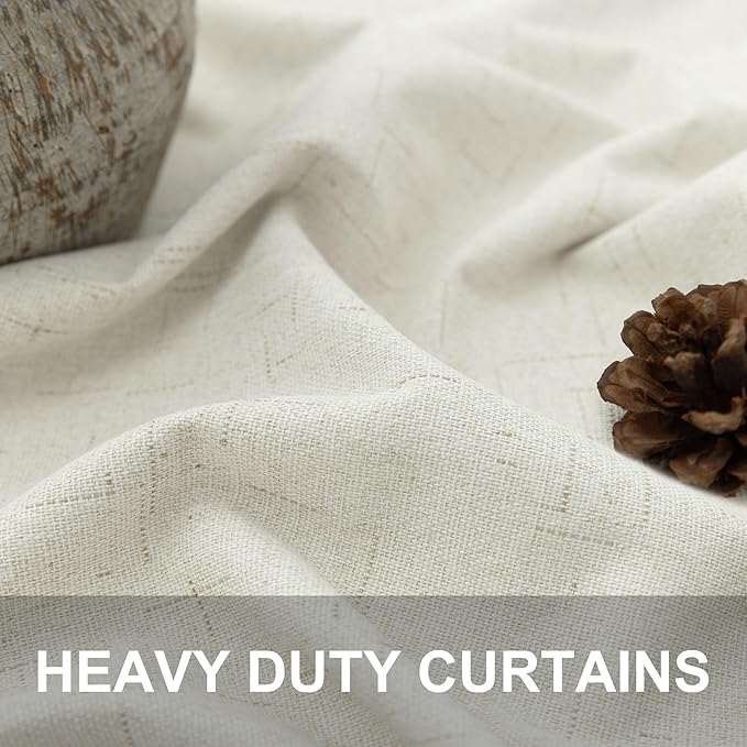 Pitalk Living Room Curtains 90 Inches Long 2 Panels Set Blackout Darkening - Image 3