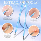 Teenitor 7 Pcs Professional Blackhead Remover Tweezers and Pimple Popper Tool - Image 3