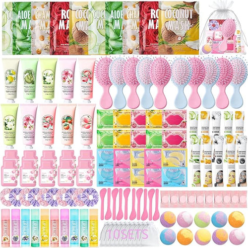130 PCS Spa Party Supplies for Women, Include Face Masks Skincare, Hand Cream by Unknown