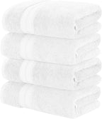 Modern Threads 4-Pack SpunLoft Bath Towel White 30x54 by ModernThreads