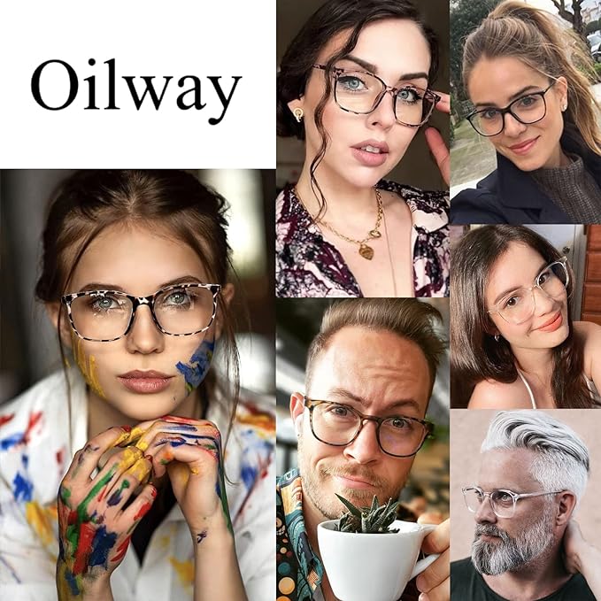 Oilway Blue-Light Blocking Glasses Computer Reading/Gaming/TV/Phones Glasses - Image 4