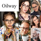 Oilway Blue-Light Blocking Glasses Computer Reading/Gaming/TV/Phones Glasses - Image 3
