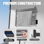 K&KALONZO Towel Warmer for Bathroom, Wall-Mounted 5-Bar Heated Towel Rack - Image 7
