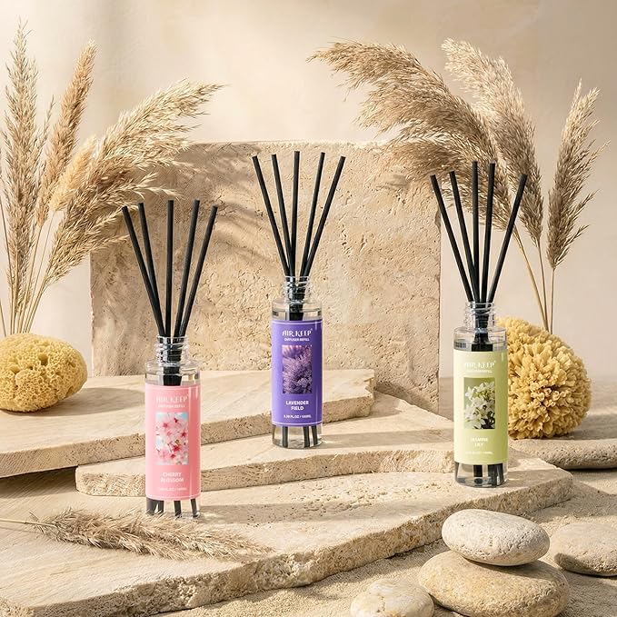 Airkeep Reed Diffuser Oil Refill/Cherry Blossom/3.38 oz/1 Pack/Air Freshener & - Image 5