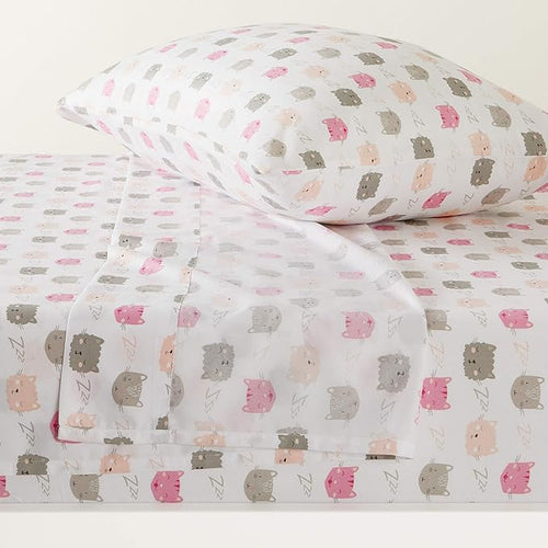 Amazon Basics Kid's Soft, Breathable, Easy-Wash Microfiber 3-Piece Sheet Set by AmazonBasics