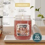 Candle-lite Fall Scented Candles, Cinnamon Rolls, 18 oz Jar, Proudly Poured in - Image 3