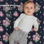 Yoofoss Pack and Play Sheets Fitted, Mini Crib Sheets 2-Pack - Image 5