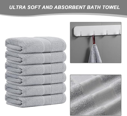 Aibaser Bath Towels, 27x54inch - Image 2