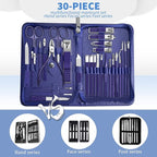 30Pcs Manicure Pedicure Kit，Nail Clippers Kit Professional and Stainless Steel - Image 3